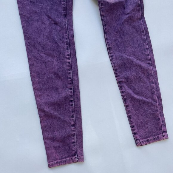Guess Women’s 1981 High Rise Skinny Jeans In Purple Wash Size 24 - Picture 3 of 13